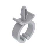 Heyco Arrowhead Mount Round Cable Clip, 1.03" L, .62" Bundle Capacity, Nylon, Natural