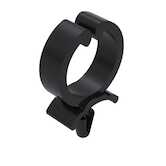 Heyco Arrowhead Mount Round Cable Clip, 1.03" L, .62" Bundle Capacity, Nylon, Black