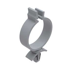 Heyco Standoff Cable Clip, Arrowhead Mount 1.22L, .73" Bundle Capacity, Nylon, Natural