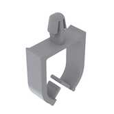 Heyco Arrowhead Mount Wire Saddle, .27" L, .16 x .25" Bundle Capacity, Nylon, Natural