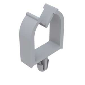 Heyco Arrowhead Mount Wire Saddle, .27" L, .16 x .25" Bundle Capacity, Nylon, Natural