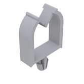 Heyco Arrowhead Mount Wire Saddle, .27" L, .16 x .25" Bundle Capacity, Nylon, Natural