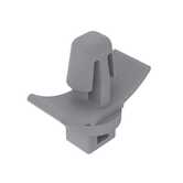 Heyco Winged Push Mount Cable Tie Mount, .28 x .63", Nylon, Natural