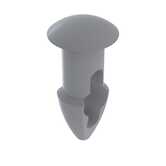 Heyco .219" Holster Clip, .34" Head Diameter, .125" Panel Thickness, Nylon, Natural