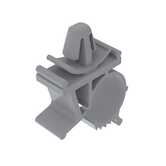 Heyco Adjustable Cable Clip, Arrowhead Mount, 1.24" L, .55" Max Bundle Diameter, Nylon, Natural