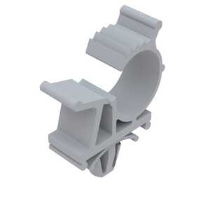 Heyco Adjustable Cable Clip, Arrowhead Mount, 1.24" L, .55" Max Bundle Diameter, Nylon, Natural