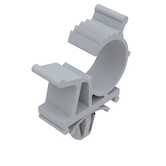 Heyco Adjustable Cable Clip, Arrowhead Mount, 1.24" L, .55" Max Bundle Diameter, Nylon, Natural