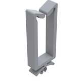 Heyco Two Prong Wire Saddle, .61" L, .44 x .38" Bundle Capacity, Nylon, Natural