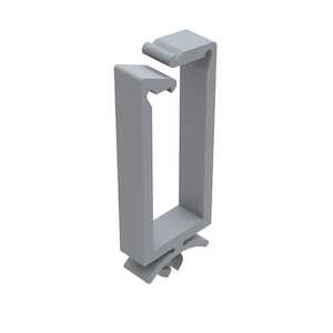 Heyco Two Prong Wire Saddle, .61" L, .44 x .14" Bundle Capacity, Nylon, Natural