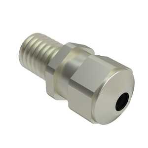 Heyco EMC Liquid Tight Cord Grip, M10 x 1.5 Standard Thread, .118 - .157" Cable Size, Brass, Nickel