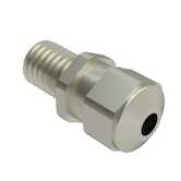 Heyco EMC Liquid Tight Cord Grip, M20 x 1.5 Standard Thread, .433 - .551" Cable Size, Brass, Nickel