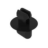 Heyco Turn Rivet, .39 x .59" Mounting Hole Dia, .44" L, Nylon, Black