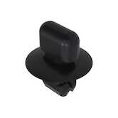 Heyco Turn Rivet, .39 x .59" Mounting Hole Dia, .44" L, Nylon, Black