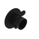 Heyco 1/2 Push-In Threaded Plug, Round Head with Tab, LDPE, Black