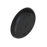 Heyco Liquid Tight Break-Thru Plug, .92" Diameter, .32" H, Nylon, Black