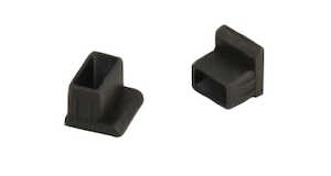 Heyco CP-RJ Connector Plug, .41" L, .41" W, LDPE, Black