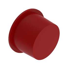 Heyco SAE 1 1/2 Tapered Cap, 1" H, LDPE, Red