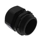 Heyco Break Thru Solar Masthead® Liquid Tight Cord Grip, NPT 1 Thread, 7.7 mm Conductor Size, Nylon, Black