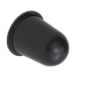 Heyco Conical Adhesive-Backed Bumper, .72" Diameter, .56" H, Polyurethane, Black