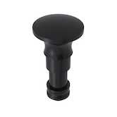 Richco Snap Latch Plunger, .335" Head Diameter, .335" L, Polycarbonate, Black