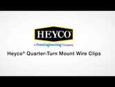 Heyco Quarter-Turn Mount Wire Clips, CHQTM Series, .44" x 1.00" Bundle Capacity, Nylon, Natural, 1000/Pack