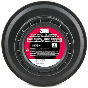 3M Powered Air Purifying Respirator (PAPR) Organic Vapor/High Efficiency Cartridge, System Component GVP-441/07196(AAD), 6/Case