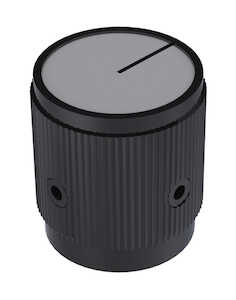 Keystone Instrument Knob, .50" Dia., Black