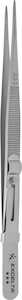 Excelta Tweezer, 3 Star Gemologist, .035" Tip, Stainless Steel, Longitudinal Groove/Slide Lock