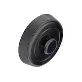 Keystone Self-Locking Bumper Foot, .910" Dia., .200" H, Rubber, Black