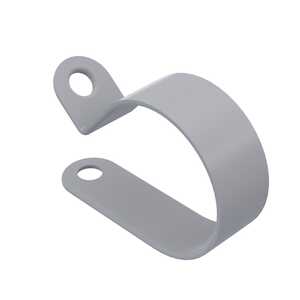 Panduit Fixed Diameter Cable Clamp, .12" Max Bundle Dia, Nylon, White, 100/Pack