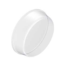 Heyco Flat Bumper, Push-In, .38" Diameter, .13" H, Polyurethane, Clear