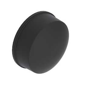 Keystone Domed Bumper, Adhesive-Backed, .440" Dia., .200" H, Black, 242/Pack