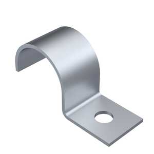 Keystone .125" Half Clamp, .437" L, Steel, Zinc