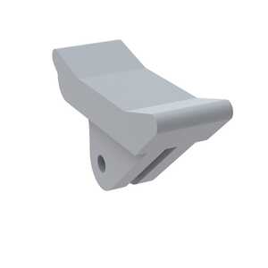 Keystone PCB Card Ejector, Upturned Lever, 1.125" L, Nylon, White