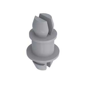 Heyco Two Prong/Two Prong PCB Support, Bottom Locking .153" Mounting Hole Diam, .437" L, Nylon