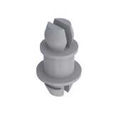 Heyco Two Prong/Two Prong PCB Support, Bottom Locking .153" Mounting Hole Diam, .437" L, Nylon