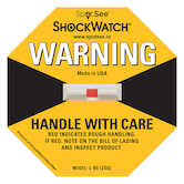 SpotSee L65 ShockWatch Label, 25 G Range, Yellow