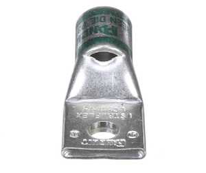 Panduit Pan-Lug 1 Hole Copper Compression Lug, 1 AWG, .25" Stud Hole Size, 1.67" L