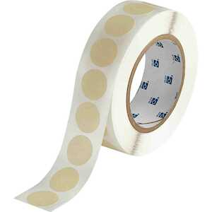 Brady Masking Tape Labels, 1" Dia