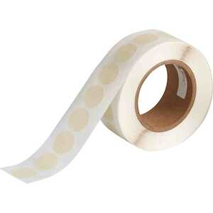 Brady Masking Tape Labels, 1.125" Dia