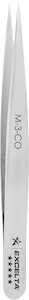Excelta Cobaltima Tweezer, 5 Star Mini Straight Very Fine Point, Cobalt