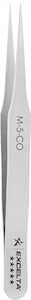 Excelta Cobaltima Tweezer, 5 Star Mini Straight Tapered Ultra Fine Point, Cobalt