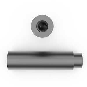 RAF 1/2" Hex Brass Swage Standoff, 7/32"L, .075"L Shank, 0-80, Nickel Plate