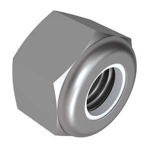 0-80 303 Stainless Steel, Hex Nylon Locknut