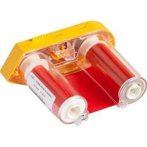 Brady BMP61/M611 R4400 Printer Ribbon, Roll of 75' L x 2" W, Red