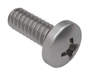 0-80 X 1/2" Long, Phillips, Pan Head, Stainless Steel, Machine Screw.