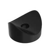 Micro Plastics 1" Nylon Spacer, .25" ID, 1/8" L, Black, 500/Bag