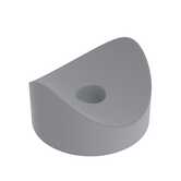 Micro Plastics .84" Nylon Spacer, .22" ID, 1/2" L, Natural, 500/Bag