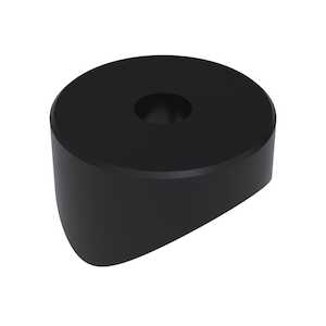 Micro Plastics .84" Nylon Spacer, .22" ID, 1/2" L, Black, 500/Bag