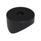 Micro Plastics 1" Nylon Spacer, .25" ID, 1/8" L, Black, 500/Bag